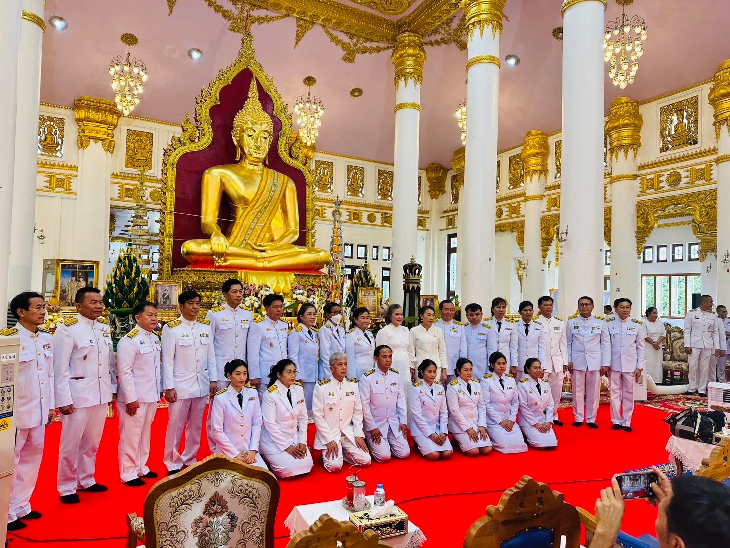 วิทยาลัยธาตุพนม ม.นครพนม ร่วมพิธีเจริญพระพุทธมนต์ ถวายพระพรชัยมงคลแด่สมเด็จพระเจ้าลูกเธอ เจ้าฟ้าพัชรกิติยาภา นเรนทิราเทพยวดี กรมหลวงราชสาริณีสิริพัชร มหาวัชรราชธิดา ณ วัดพระธาตุพนม วรมหาวิหาร อำเภอธาตุพนม จังหวัดนครพนม