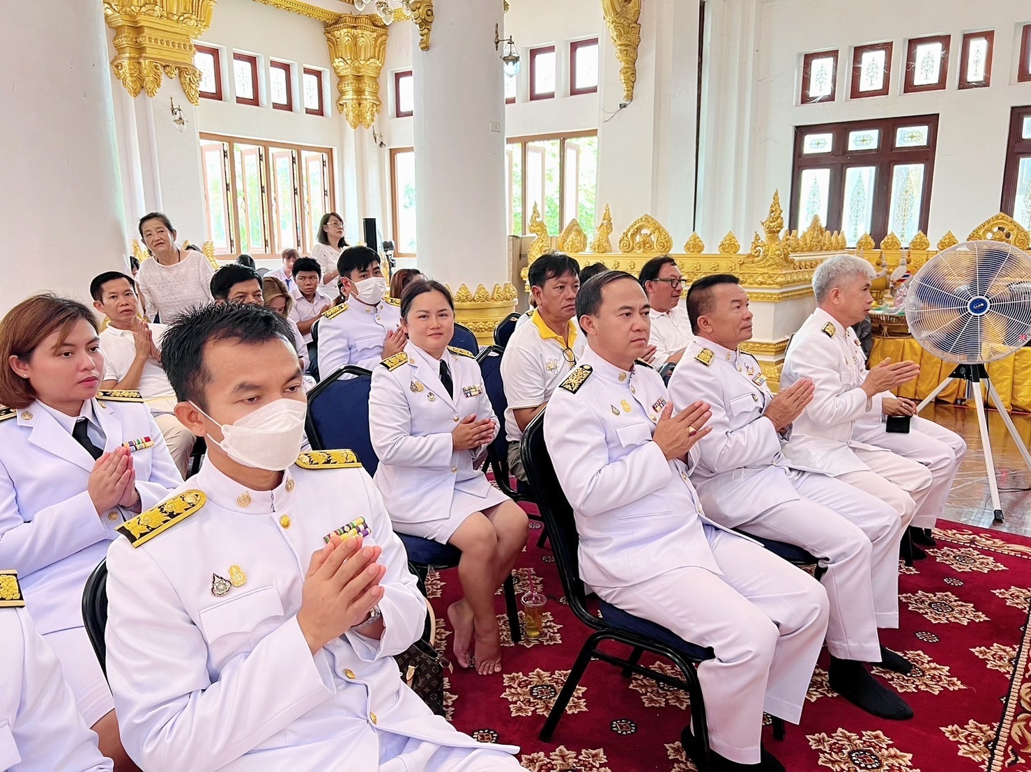 วิทยาลัยธาตุพนม ม.นครพนม ร่วมพิธีเจริญพระพุทธมนต์ ถวายพระพรชัยมงคลแด่สมเด็จพระเจ้าลูกเธอ เจ้าฟ้าพัชรกิติยาภา นเรนทิราเทพยวดี กรมหลวงราชสาริณีสิริพัชร มหาวัชรราชธิดา ณ วัดพระธาตุพนม วรมหาวิหาร อำเภอธาตุพนม จังหวัดนครพนม