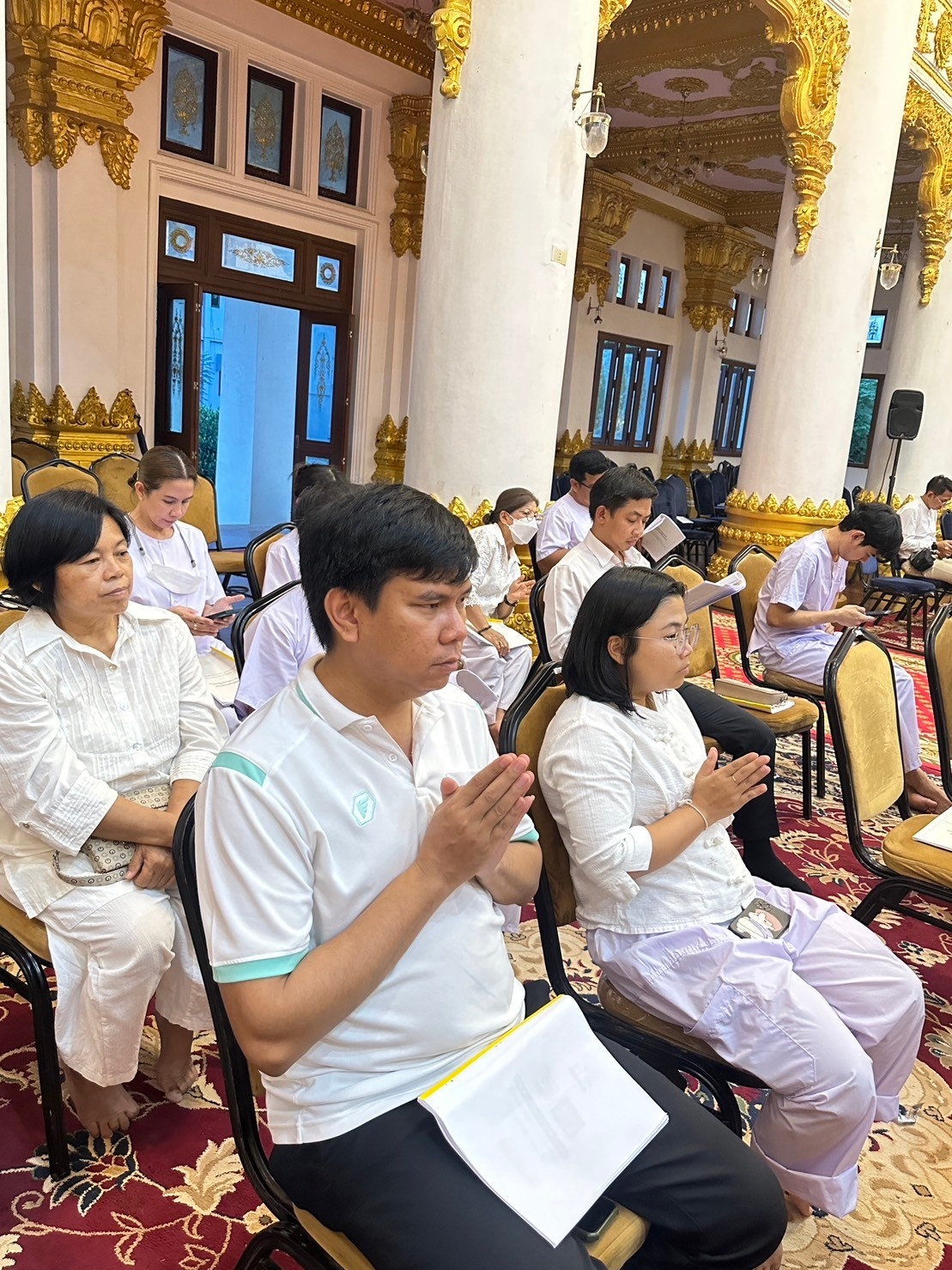 วิทยาลัยธาตุพนม ม.นครพนม ร่วมพิธีเจริญพระพุทธมนต์ ถวายพระพรชัยมงคลแด่สมเด็จพระเจ้าลูกเธอ เจ้าฟ้าพัชรกิติยาภา นเรนทิราเทพยวดี กรมหลวงราชสาริณีสิริพัชร มหาวัชรราชธิดา ณ วัดพระธาตุพนม วรมหาวิหาร อำเภอธาตุพนม จังหวัดนครพนม