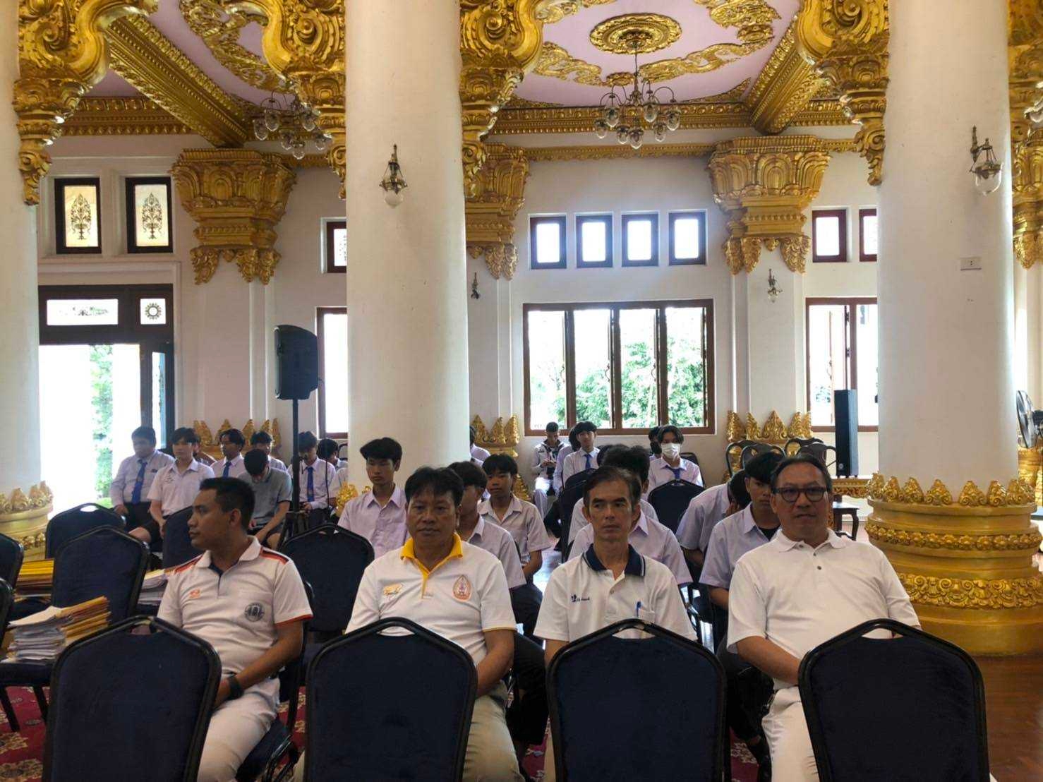 วิทยาลัยธาตุพนม ม.นครพนม ร่วมพิธีเจริญพระพุทธมนต์ ถวายพระพรชัยมงคลแด่สมเด็จพระเจ้าลูกเธอ เจ้าฟ้าพัชรกิติยาภา นเรนทิราเทพยวดี กรมหลวงราชสาริณีสิริพัชร มหาวัชรราชธิดา ณ วัดพระธาตุพนม วรมหาวิหาร อำเภอธาตุพนม จังหวัดนครพนม