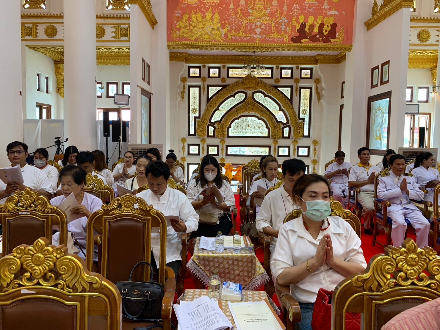 วิทยาลัยธาตุพนม ม.นครพนม ร่วมพิธีเจริญพระพุทธมนต์ ถวายพระพรชัยมงคลแด่สมเด็จพระเจ้าลูกเธอ เจ้าฟ้าพัชรกิติยาภา นเรนทิราเทพยวดี กรมหลวงราชสาริณีสิริพัชร มหาวัชรราชธิดา ณ วัดพระธาตุพนม วรมหาวิหาร อำเภอธาตุพนม จังหวัดนครพนม