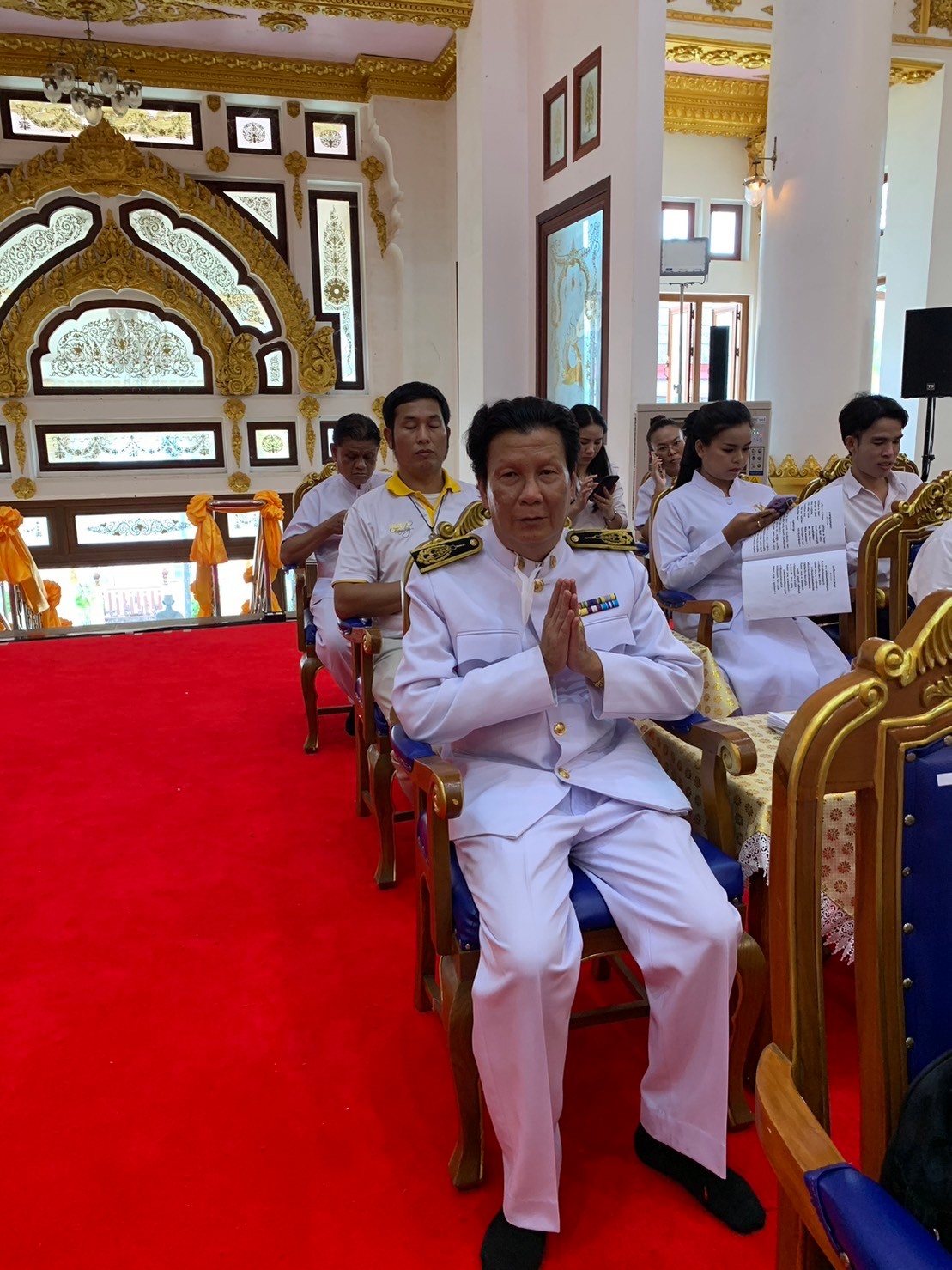 วิทยาลัยธาตุพนม ม.นครพนม ร่วมพิธีเจริญพระพุทธมนต์ ถวายพระพรชัยมงคลแด่สมเด็จพระเจ้าลูกเธอ เจ้าฟ้าพัชรกิติยาภา นเรนทิราเทพยวดี กรมหลวงราชสาริณีสิริพัชร มหาวัชรราชธิดา ณ วัดพระธาตุพนม วรมหาวิหาร อำเภอธาตุพนม จังหวัดนครพนม