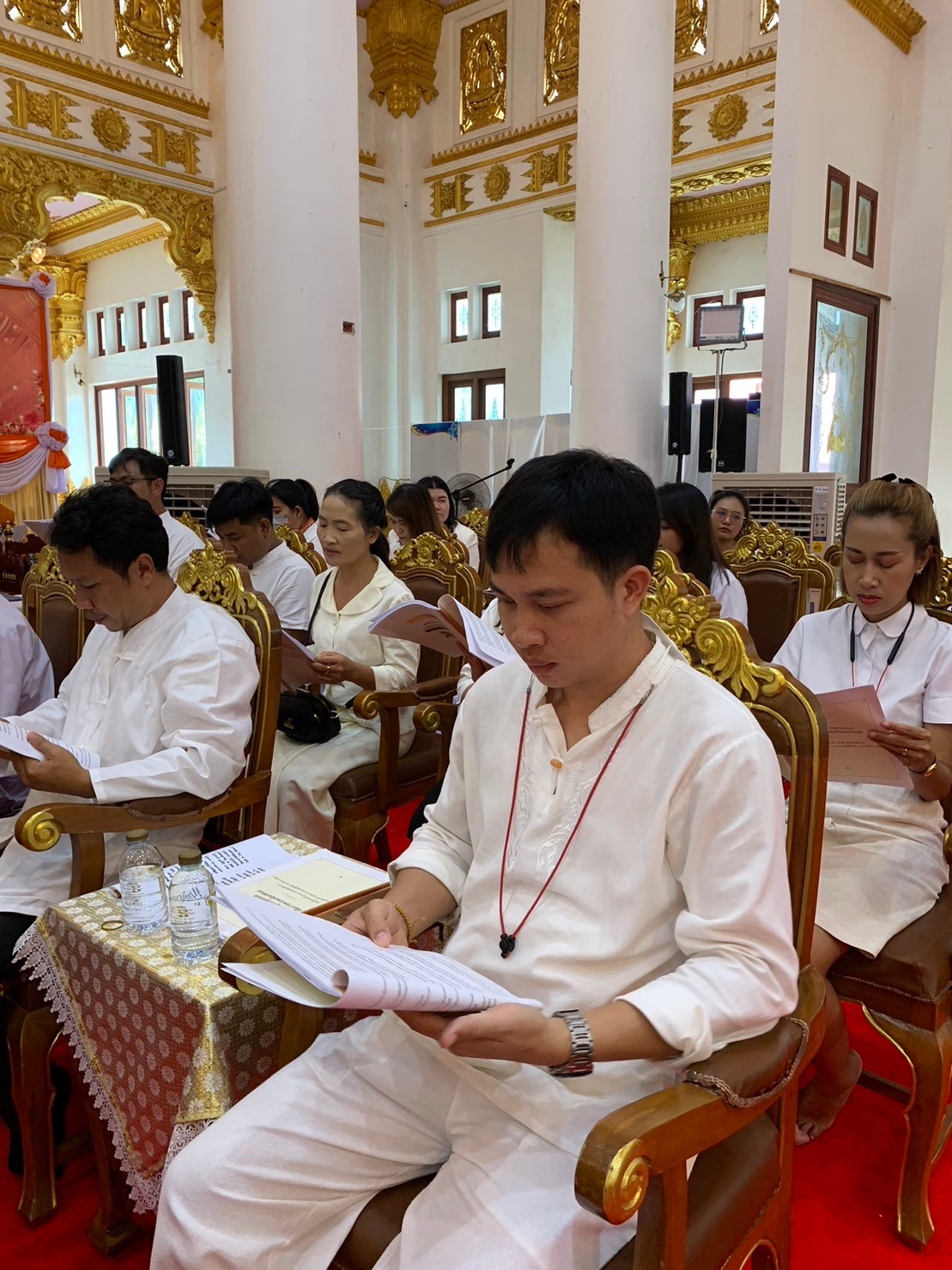 วิทยาลัยธาตุพนม ม.นครพนม ร่วมพิธีเจริญพระพุทธมนต์ ถวายพระพรชัยมงคลแด่สมเด็จพระเจ้าลูกเธอ เจ้าฟ้าพัชรกิติยาภา นเรนทิราเทพยวดี กรมหลวงราชสาริณีสิริพัชร มหาวัชรราชธิดา ณ วัดพระธาตุพนม วรมหาวิหาร อำเภอธาตุพนม จังหวัดนครพนม