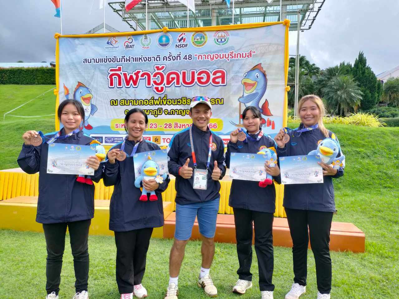 นักศึกษาคณะวิศวกรรมศาสตร์ คว้าเหรียญทองแดง กีฬาวู้ดบอลนับจำนวนเกท - แบบนับจำนวนเกท ทีมหญิง การแข่งขันกีฬาแห่งชาติ ครั้งที่ 48 กาญจนบุรีเกมส์