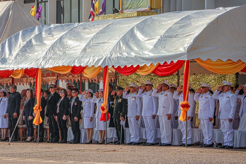 ม.นครพนม ร่วมพิธีกระทำสัตย์ปฏิญาณตนต่อธงชัยเฉลิมพล เนื่องในวันกองทัพไทย และวันกองทัพบก ประจำปี 2568