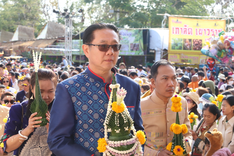 ม.นครพนม ร่วมขบวนพิธีอัญเชิญพระอุปคุต งานนมัสการองค์พระธาตุพนม ประจำปี 2568