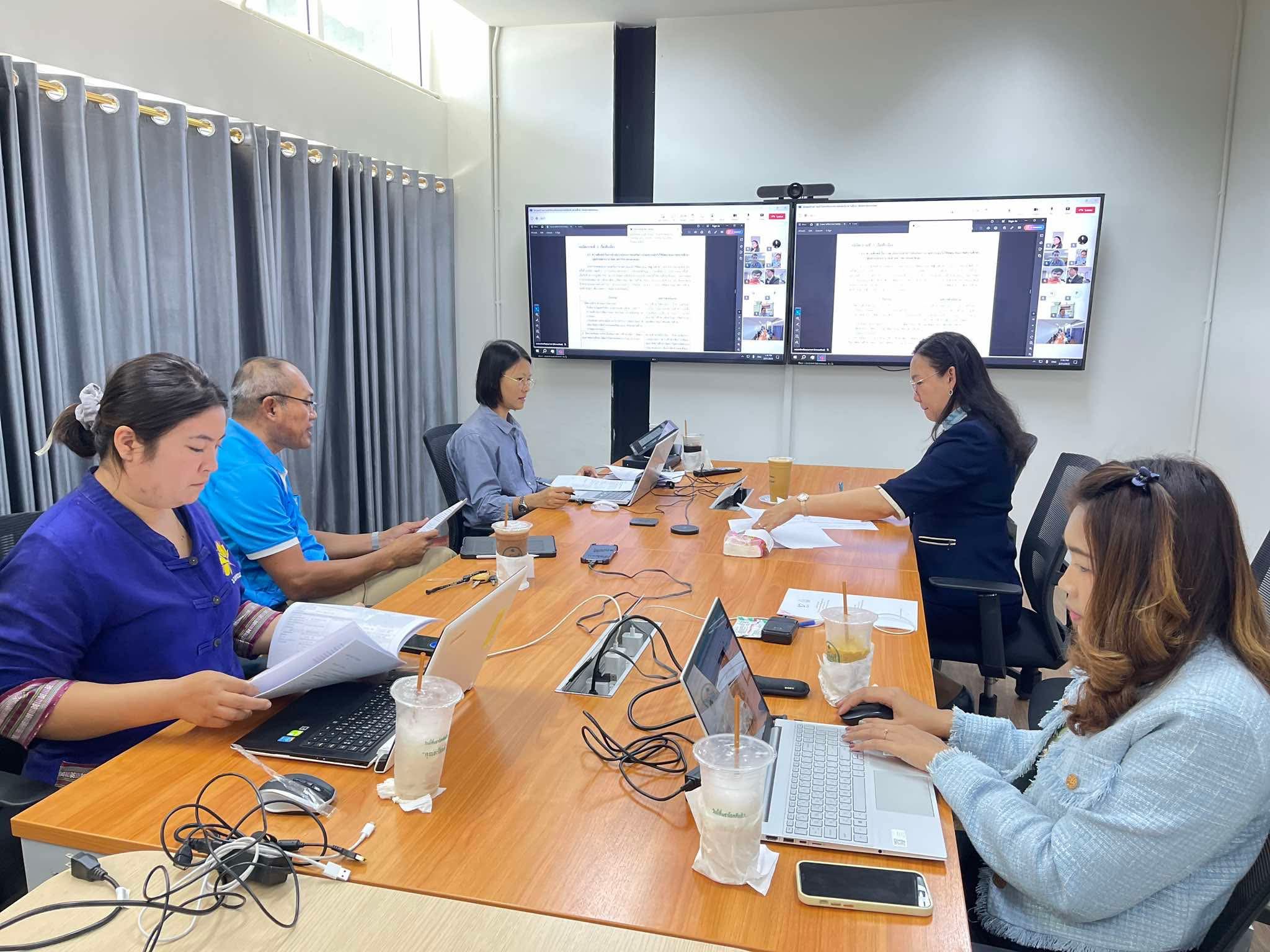 ประชุมโครงการส่งเสริมการนำผลประเมินไปใช้พัฒนาคุณภาพสถานศึกษา ประจำปีงบประมาณ พ.ศ. 2568 การลงพื้นที่ Site Visit Online ครั้งที่ 2 (สถานศึกษากลุ่มที่ 3 : โรงเรียนกฤชานันท์ และโรงเรียนเทพปัญญา)