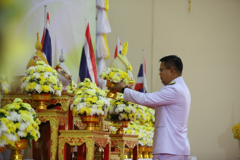 มหาวิทยาลัยนครพนมร่วมพิธีถวายพระราชสักการะ