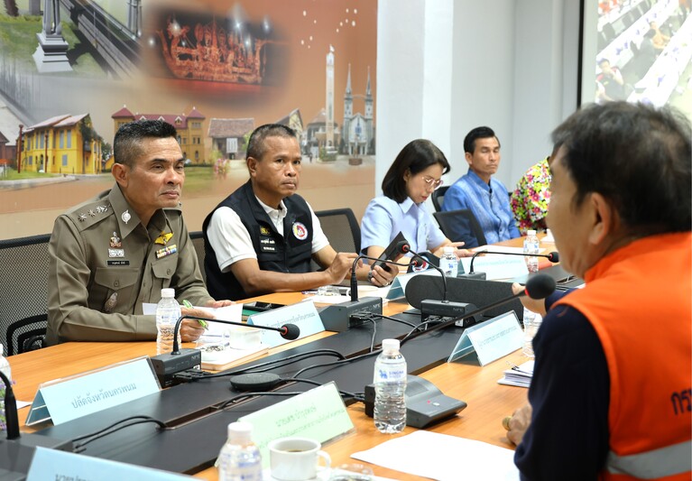 ม.นครพนม ร่วมเปิดศูนย์ปฏิบัติการป้องกันและลดอุบัติเหตุทางถนนช่วงเทศกาลสงกรานต์ ประจำปี 2568