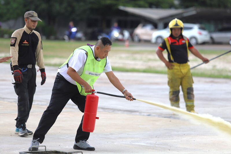 ซ้อมดับเพลิงและอพยพหนีไฟ เสริมความปลอดภัยแก่บุคลากรและนักศึกษา