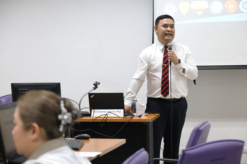 กองบริหารวิชาการ จัดอบรมเชิงปฏิบัติการ “การวิเคราะห์โมเดลสมการโครงสร้างเพื่อการวิจัย”