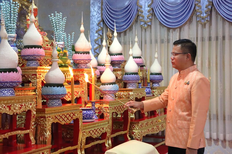 ม.นครพนม ร่วมประกอบพิธีเจริญพระพุทธมนต์ถวายพระกุศล แด่สมเด็จพระเจ้าลูกเธอ เจ้าฟ้าพัชรกิติยาภา นเรนทิราเทพยวดี กรมหลวงราชสาริณีสิริพัชร มหาวัชรราชธิดา