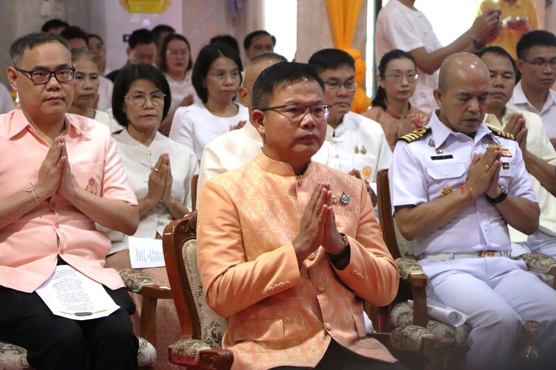 ม.นครพนม ร่วมประกอบพิธีเจริญพระพุทธมนต์ถวายพระกุศล แด่สมเด็จพระเจ้าลูกเธอ เจ้าฟ้าพัชรกิติยาภา นเรนทิราเทพยวดี กรมหลวงราชสาริณีสิริพัชร มหาวัชรราชธิดา