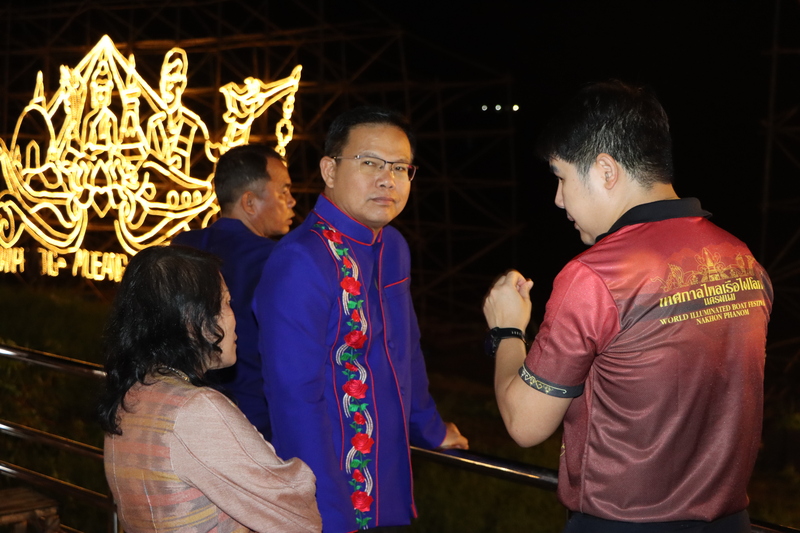 ม.นครพนม ร่วมกิจกรรมงานซุ้มเรือไฟในเทศกาลไหลเรือไฟโลก ประจำปี 2568