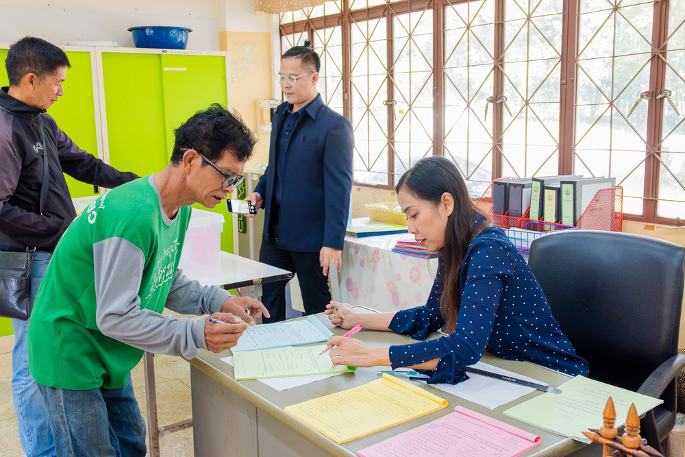 บุคลากร ม.นครพนม ร่วมแสดงพลังใช้สิทธิ์เลือกตั้งตัวแทน ทำหน้าที่เป็นกรรมการสรรหานายกสภามหาวิทยาลัย และกรรมการสรรหากรรมการสภามหาวิทยาลัยผู้ทรงคุณวุฒิมหาวิทยาลัย