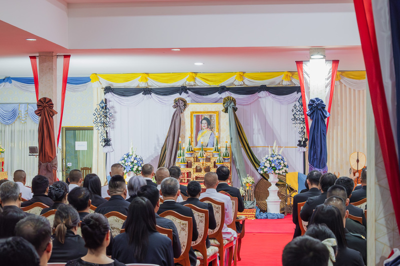 บำเพ็ญกุศลสวดพระอภิธรรม อุทิศถวายพระราชกุศลแด่ สมเด็จพระบรมราชชนนีพันปีหลวง