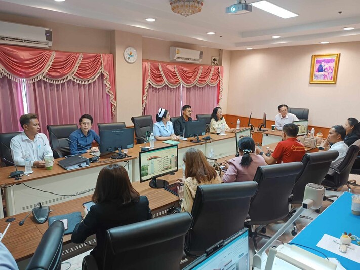 รก.อธิการบดี ลงพื้นที่ตรวจสอบการดำเนินงานก่อสร้างอาคารที่พักบุคลากร วิทยาลัยพยาบาลบรมราชชนนีนครพนม