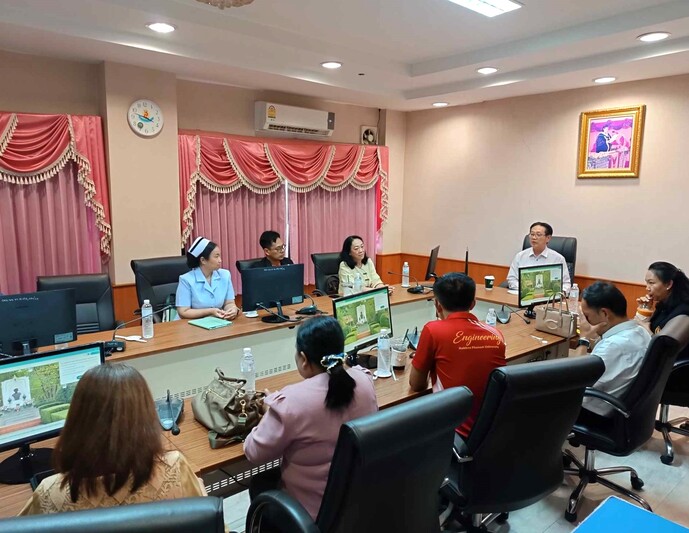 รก.อธิการบดี ลงพื้นที่ตรวจสอบการดำเนินงานก่อสร้างอาคารที่พักบุคลากร วิทยาลัยพยาบาลบรมราชชนนีนครพนม