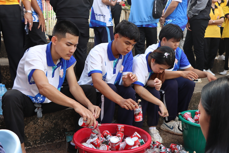 ม.นครพนม จัดพิธีบวงสรวงเสริมสิริมงคลก่อนไหลเรือไฟโชว์งานประเพณีไหลเรือไฟนครพนม ประจำปี 2567
