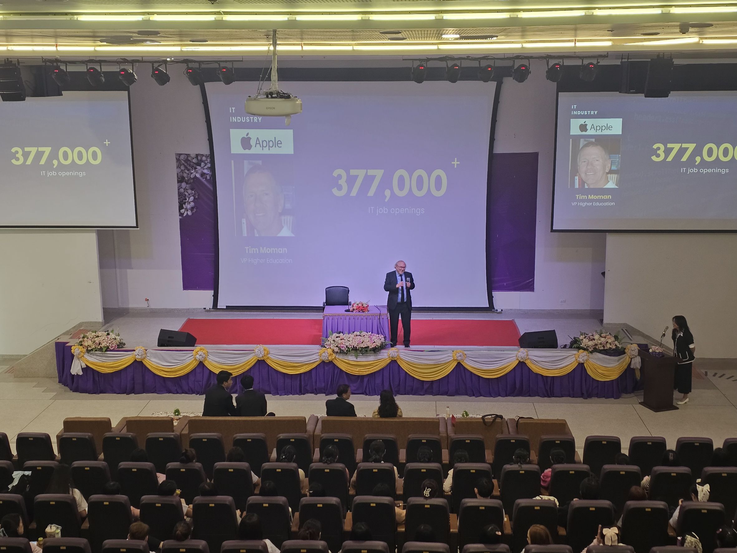 กองบริหารวิชาการ ม.นครพนม จัดกิจกรรมบรรยายแนวทางการศึกษาต่อ การฝึกประสบการณ์และการทำงานในประเทศสหรัฐอเมริกา