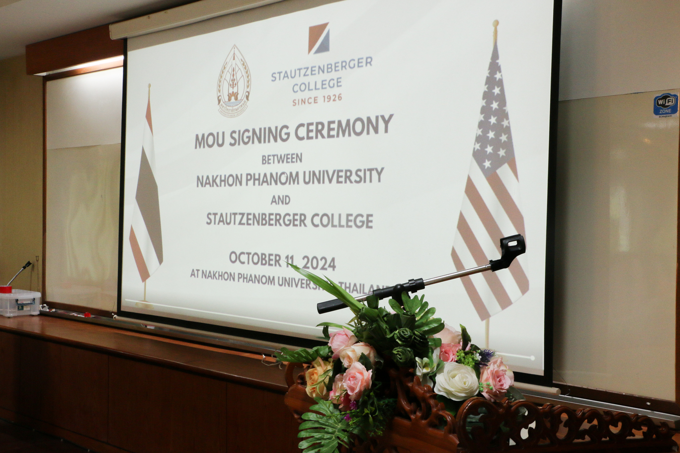 ม.นครพนม ร่วมมือ Stautzenberger College สนับสนุนการจัดการเรียนสอนตามมาตรฐานสหรัฐอเมริกา