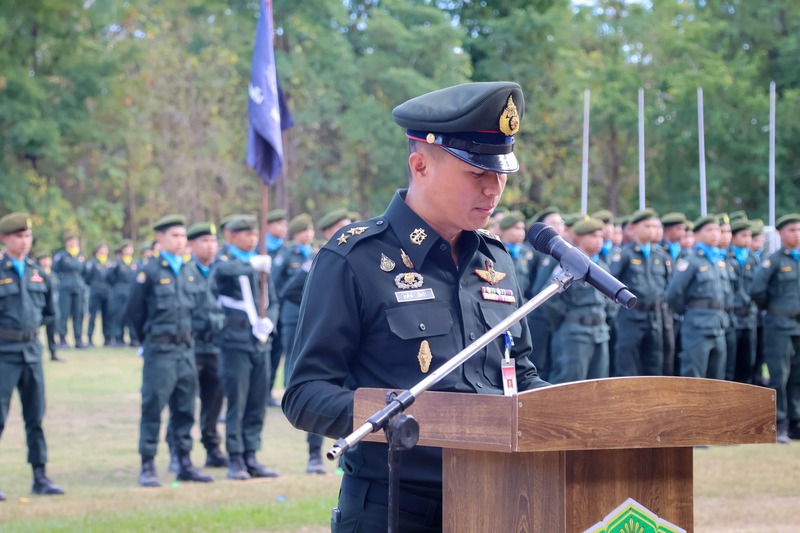 ม.นครพนม ร่วมพิธีกระทำสัตย์ปฏิญาณตนและพิธีสวนสนาม นศท. มทบ.210 ประจำปี 2567