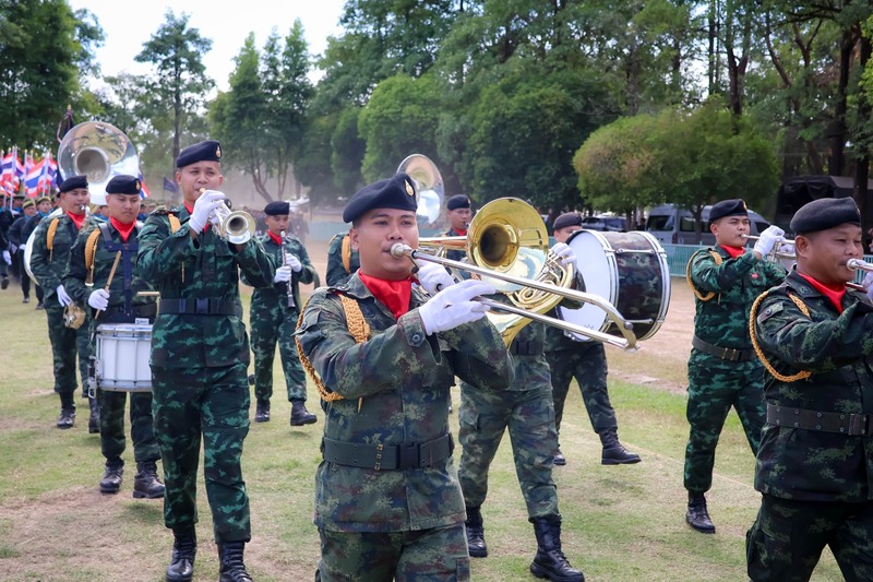 ม.นครพนม ร่วมพิธีกระทำสัตย์ปฏิญาณตนและพิธีสวนสนาม นศท. มทบ.210 ประจำปี 2567