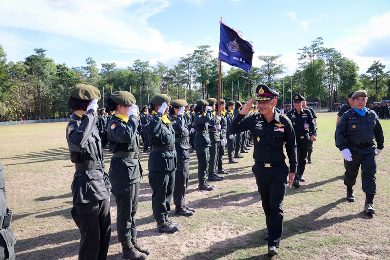 ม.นครพนม ร่วมพิธีกระทำสัตย์ปฏิญาณตนและพิธีสวนสนาม นศท. มทบ.210 ประจำปี 2567