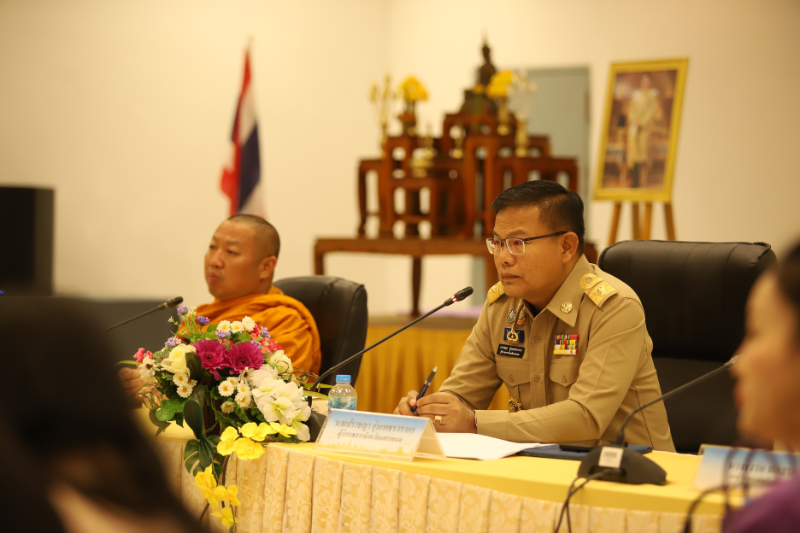 ม.นครพนม ประชุมร่วมจังหวัดติดตามความคืบหน้าเตรียมการรับเสด็จ พิธีพระราชทานปริญญาบัตร ประจำปีการศึกษา 2566