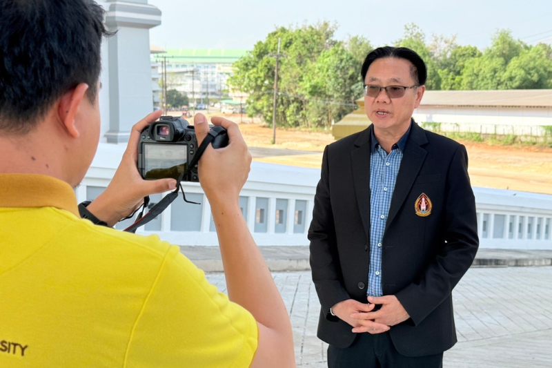 คืบหน้าการเตรียมความพร้อมงานพิธีพระราชทานปริญญาบัตร ม.นครพนม