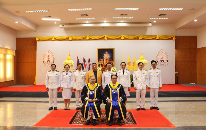 ม.นครพนม จัดพิธีรับสนองพระบรมราชโองการโปรดเกล้าฯ แต่งตั้งผู้ดำรงตำแหน่งอธิการบดี