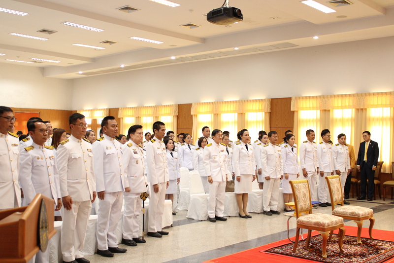 ม.นครพนม จัดพิธีรับสนองพระบรมราชโองการโปรดเกล้าฯ แต่งตั้งผู้ดำรงตำแหน่งอธิการบดี